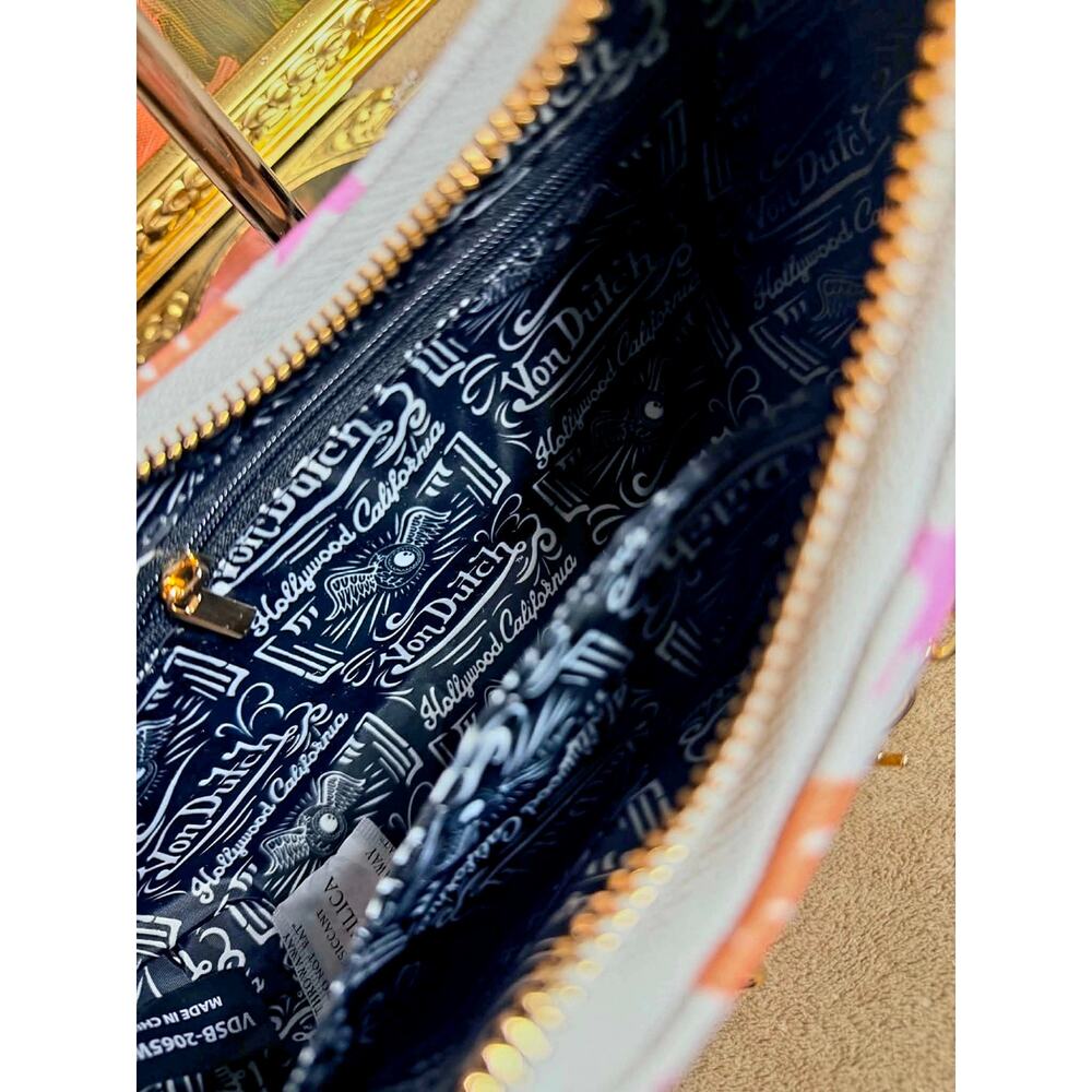 Von Dutch Multi Monogram Shoulder Bag NWT - Picture 3 of 6